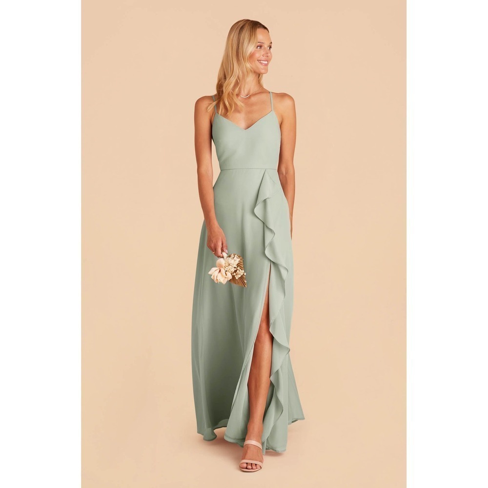 Birdy Grey Plus Size 1X Mint Chiffon BridesMaid Homecoming Formal